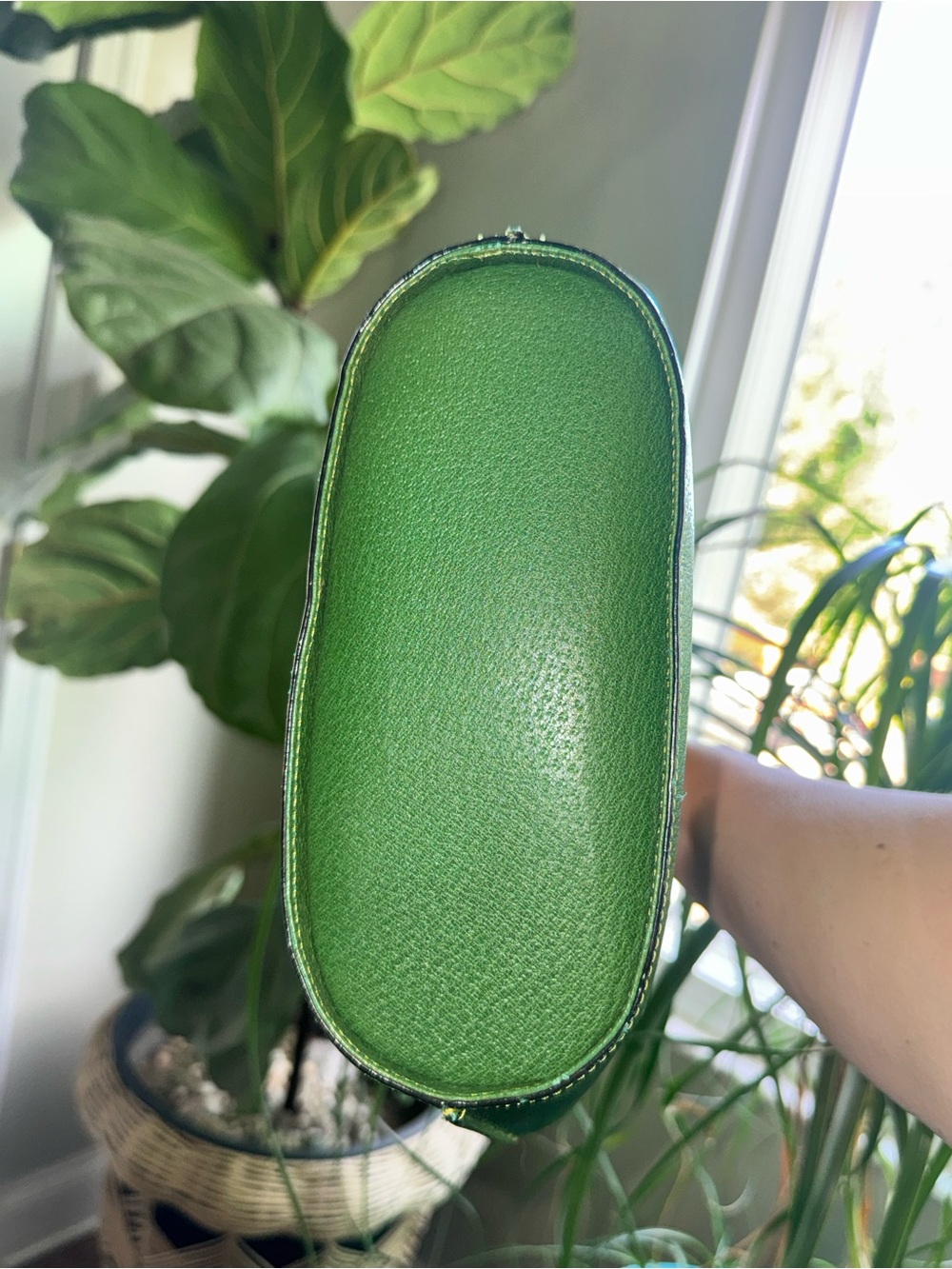 RARE Vintage Moschino Redwall Heart Handle Bag 90s Colorblock Leather Novelty - Picture 14 of 16